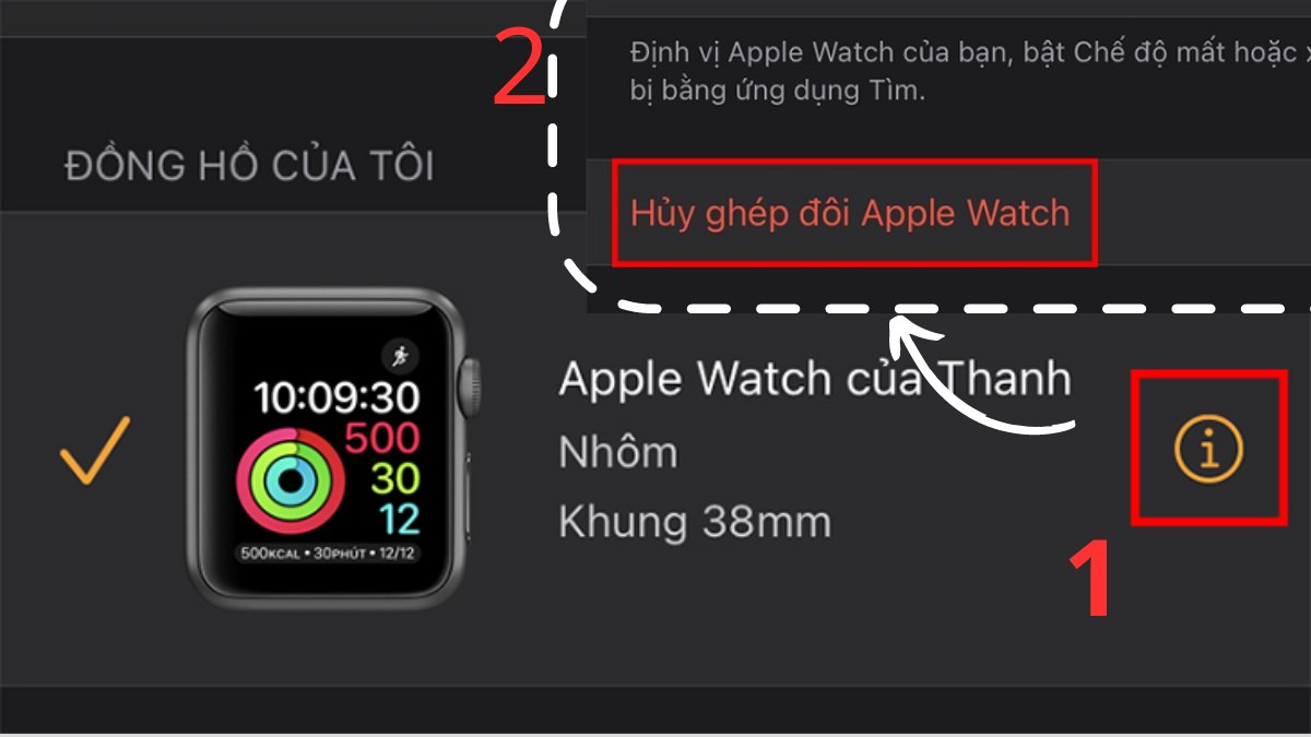 Cách đăng xuất Apple Watch chi tiết từ A-Z bước 2 