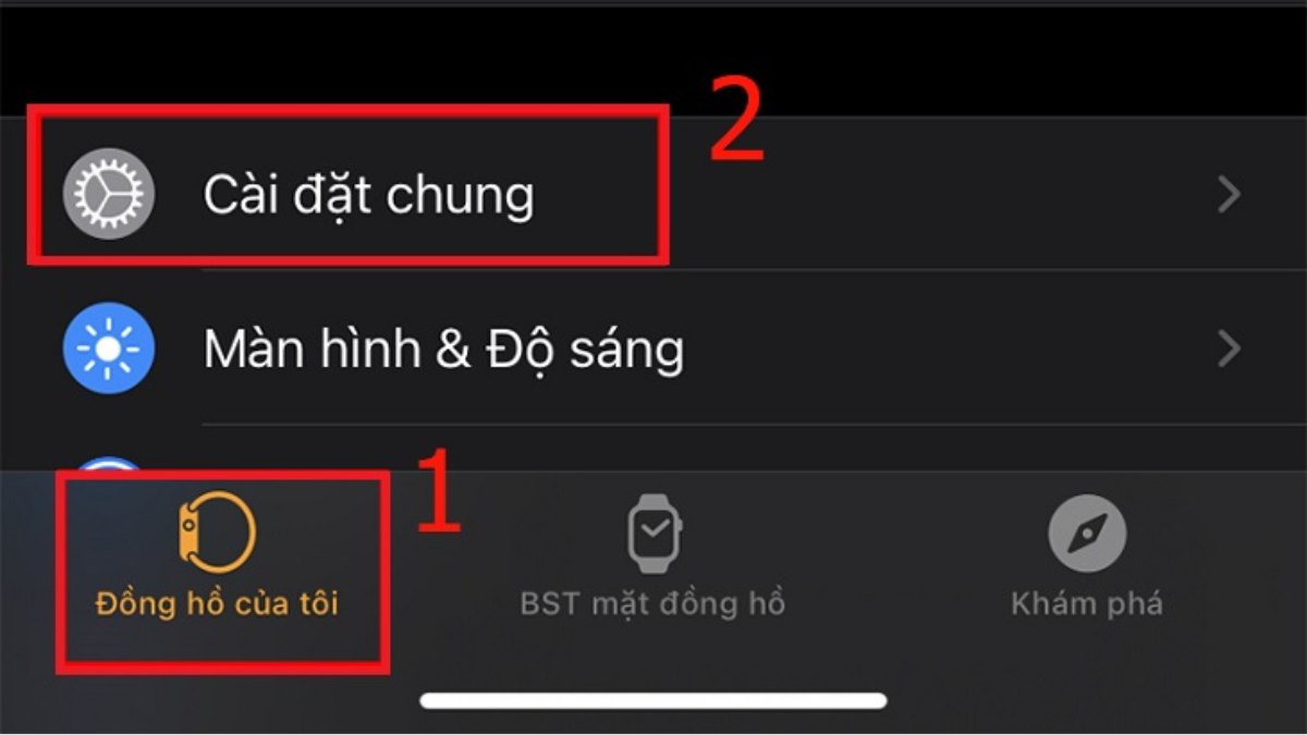 Cách khôi phục cài đặt gốc Apple Watch trên iphone bước 1