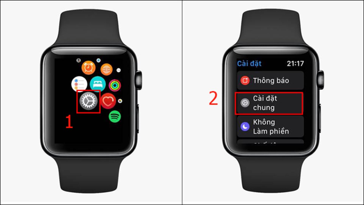 Cách khôi phục cài đặt gốc trên đồng hồ Apple Watch trên iphone bước 1