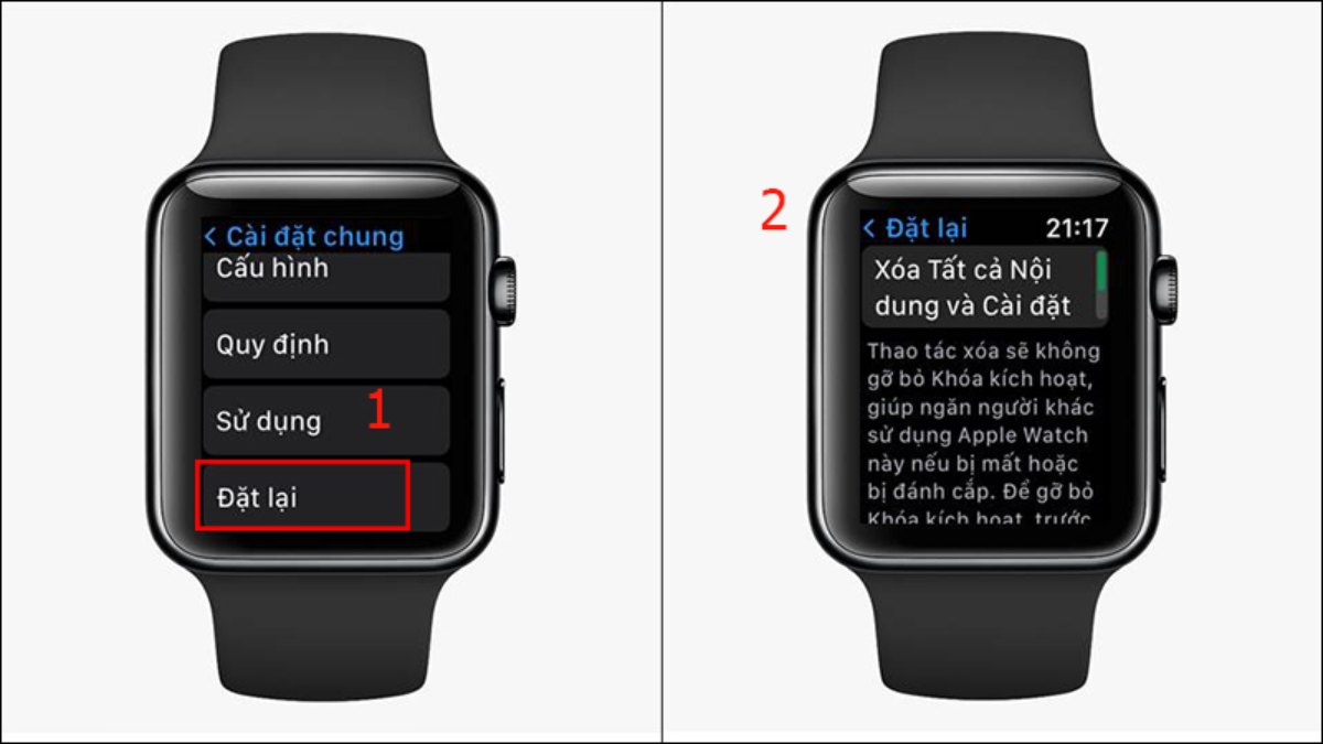 Cách khôi phục cài đặt gốc trên đồng hồ Apple Watch trên iphone bước 2