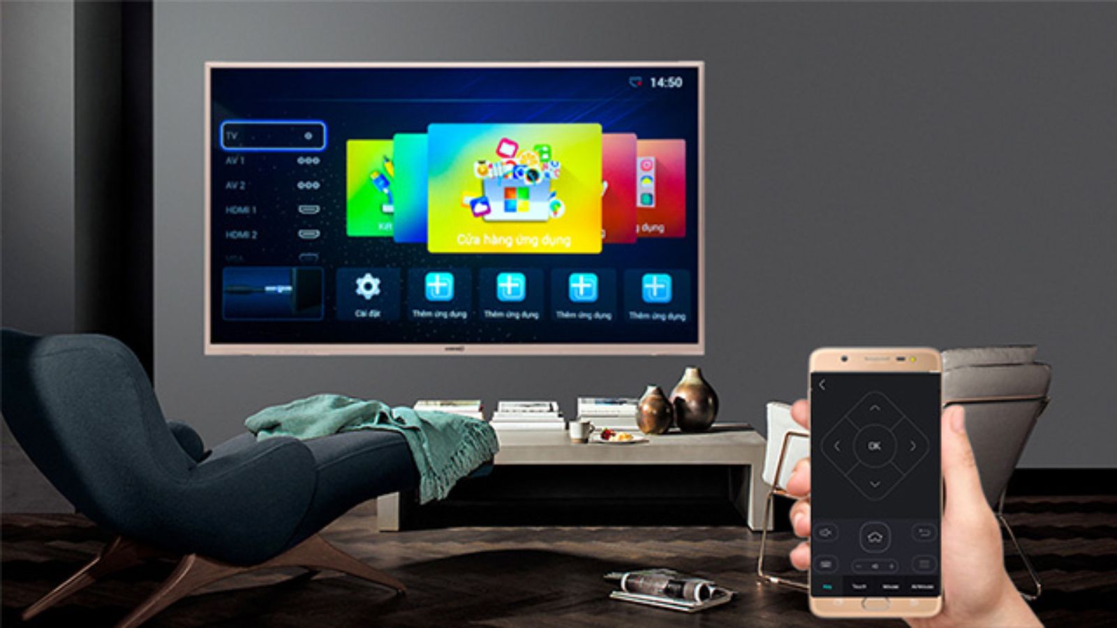 Cách kết nối điện thoại với tivi Asanzo bằng ứng dụng Samsung Smart View - Hình 3