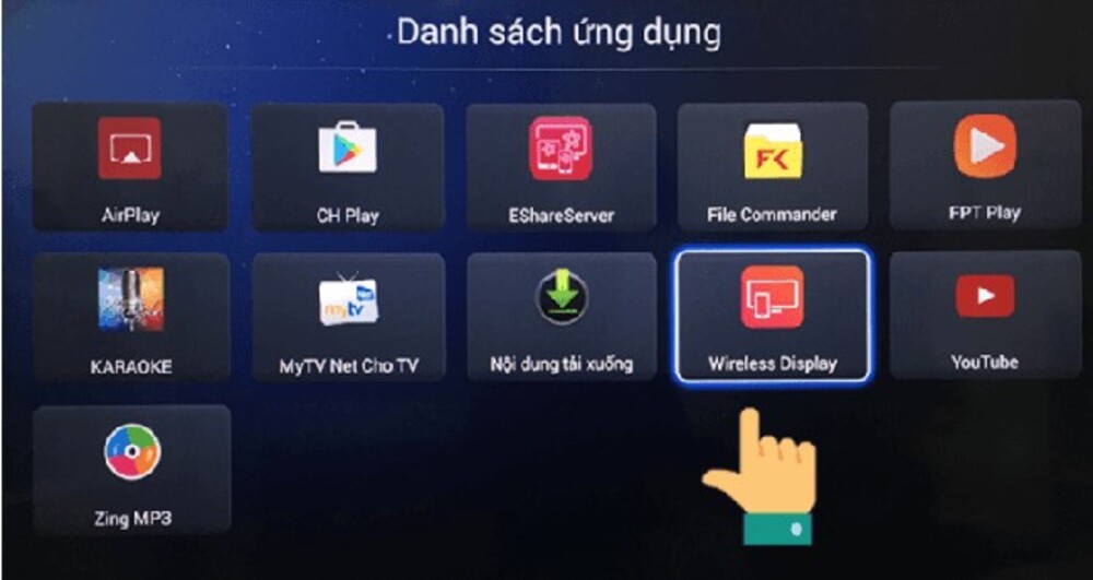 Cách kết nối điện thoại với tivi Asanzo bằng Wireless Display - Hình 2