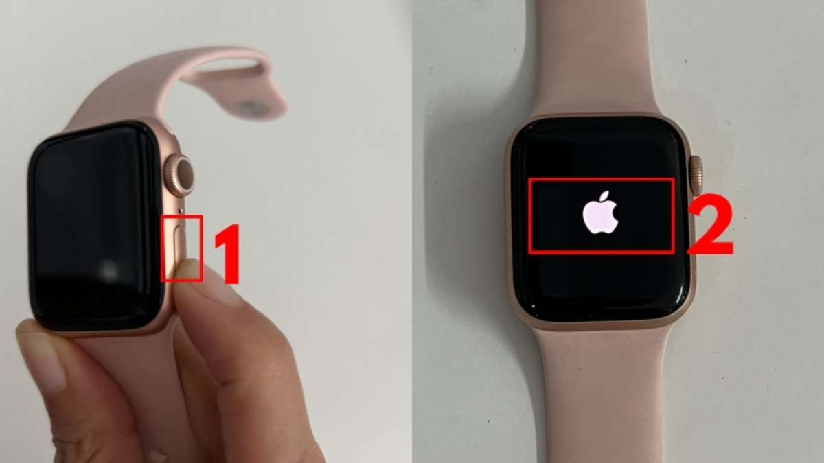 Cách mở nguồn Apple Watch khi hết pin bước 2