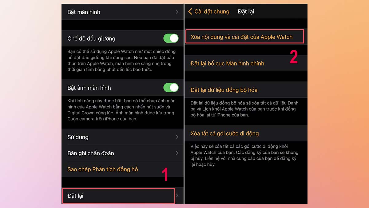 cách reset Apple Watch khi quên mật khẩu trên iPhone 
