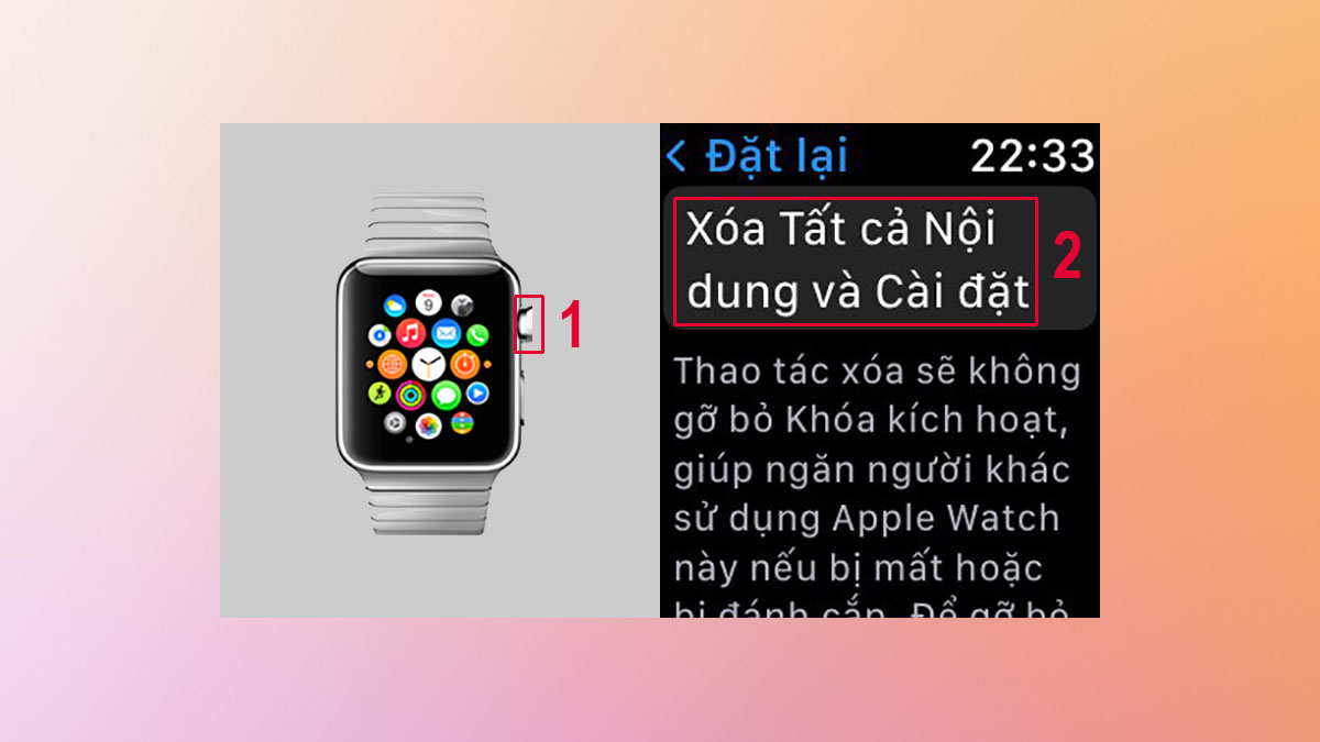 Reset Apple Watch khi bạn quên mật khẩu