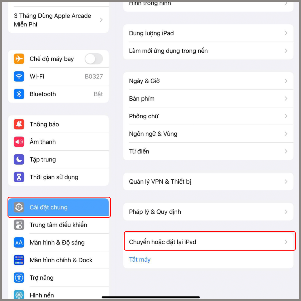 Cách reset iPad 1