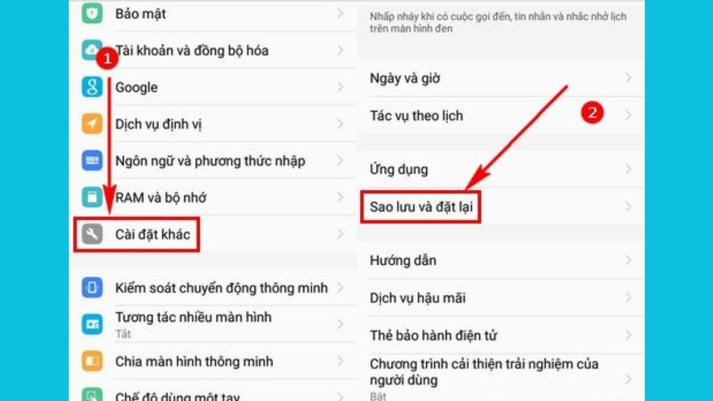 Cách reset máy Vivo đơn giản, nhanh chóng - Hình 1