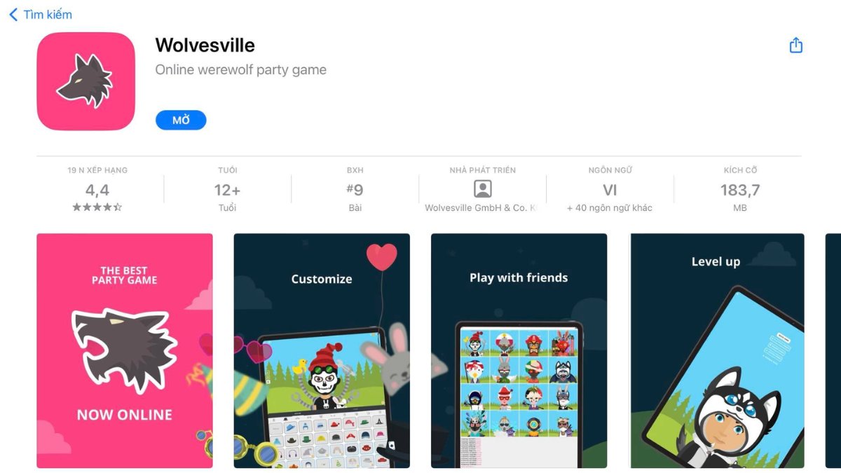 Cách tải Wolvesville trên điện thoại iOS bước 3
