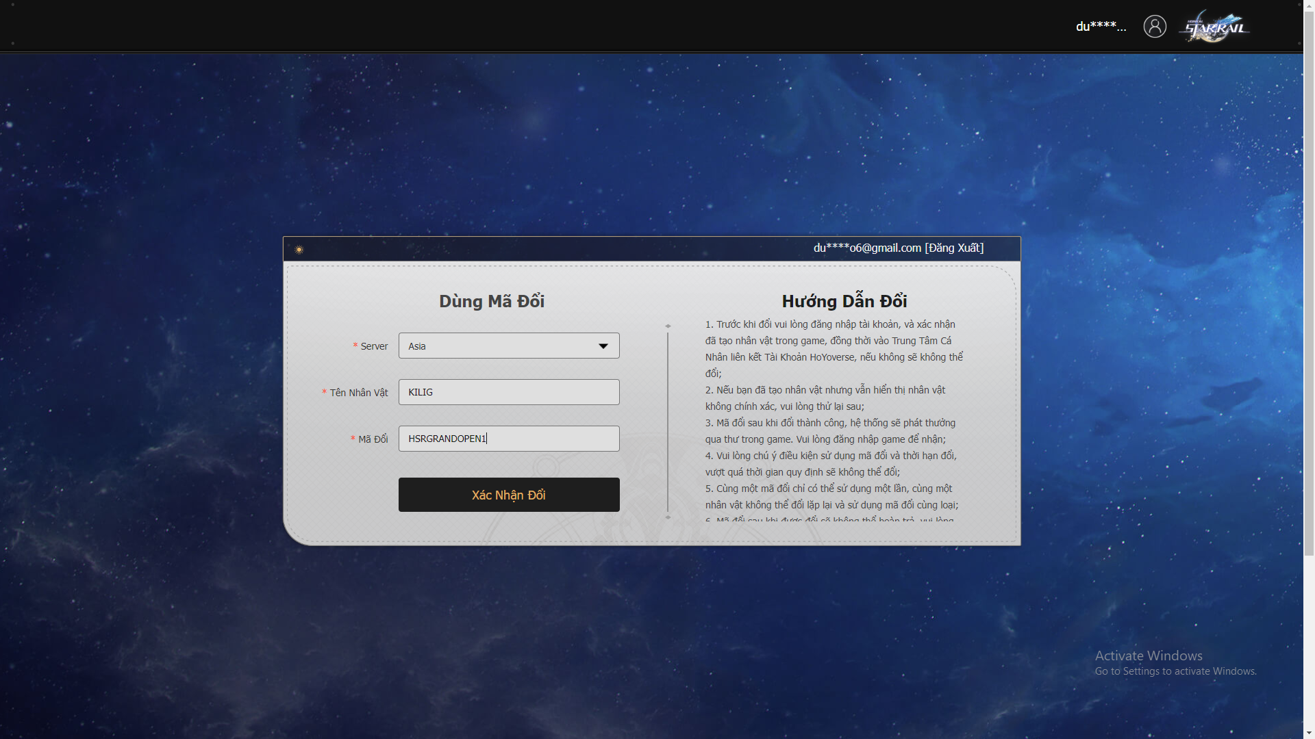 Đổi code trên web 