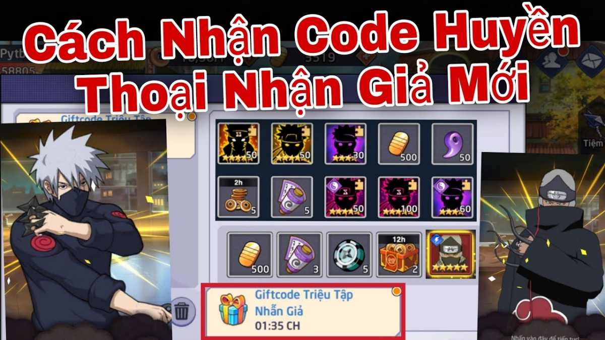 Cách nhận thêm code Huyền Thoại Nhẫn Giả mới ở đâu?