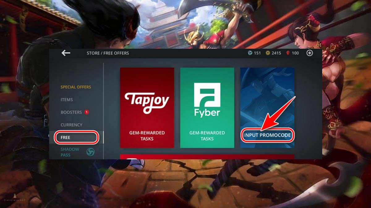 Cách nhập Code Shadow Fight 3 đơn giản nhất bước 2