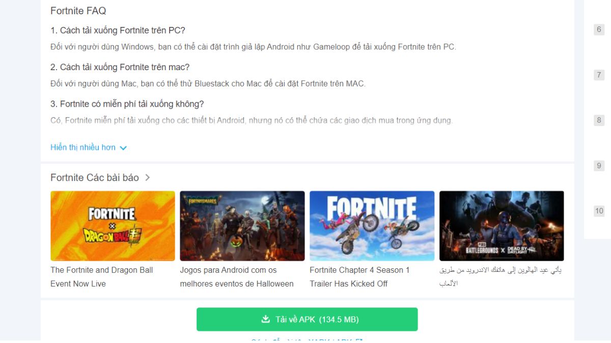 Cách tải Fortnite APK trên điện thoại Android bước 3