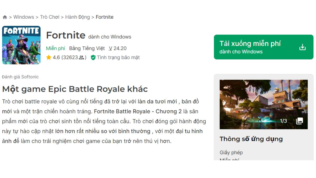 Cách tải Fortnite trên máy tính, PC bước 2