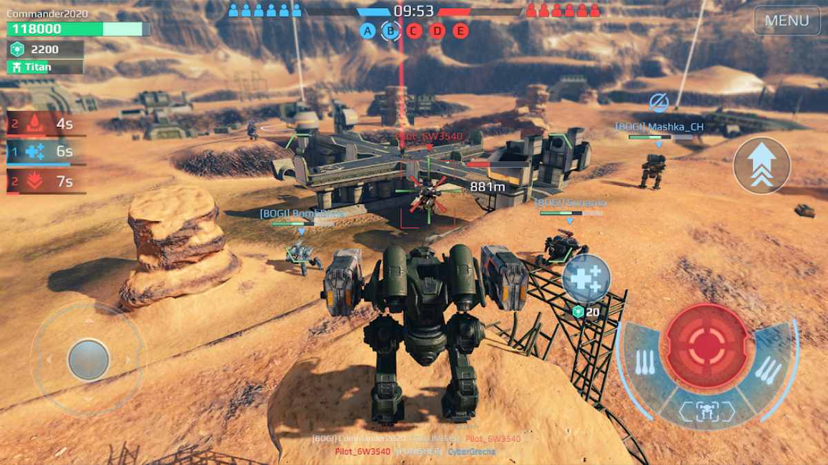 Game robot War Robots PVP Multiplayer