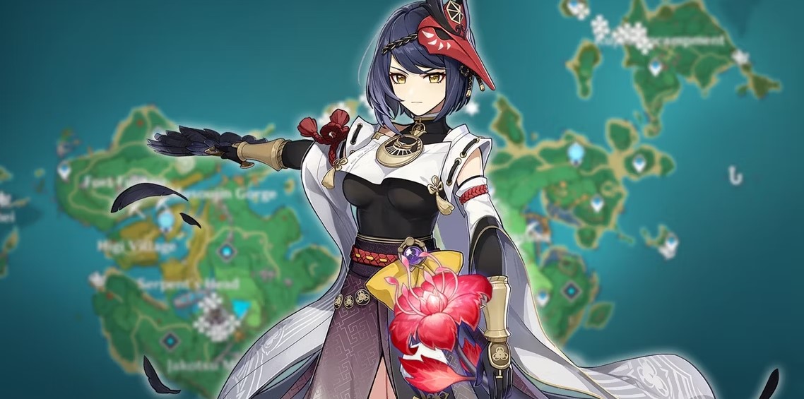 Cách farm Hoa Lan Máu cho Kujou Sara