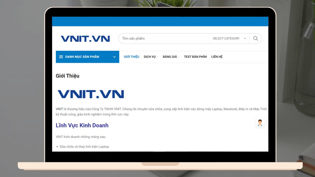 website Keyboad Tester online Vnit.vn