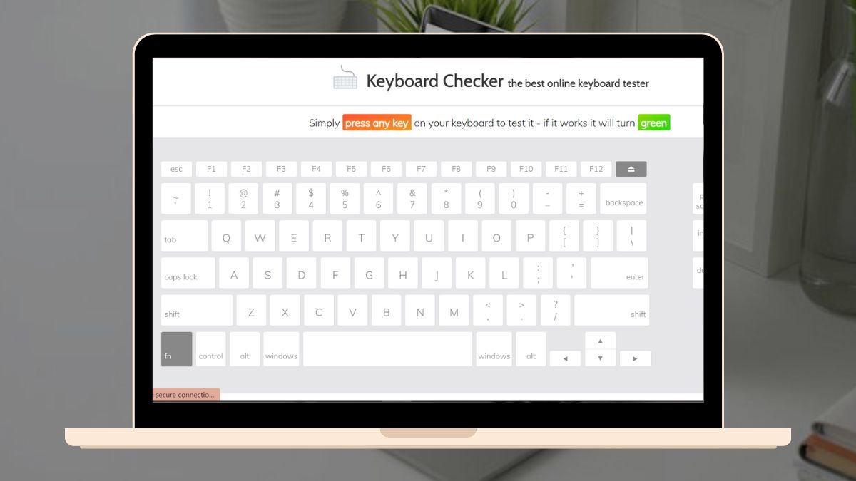 website Keyboard Tester online - Keyboardchecker.com