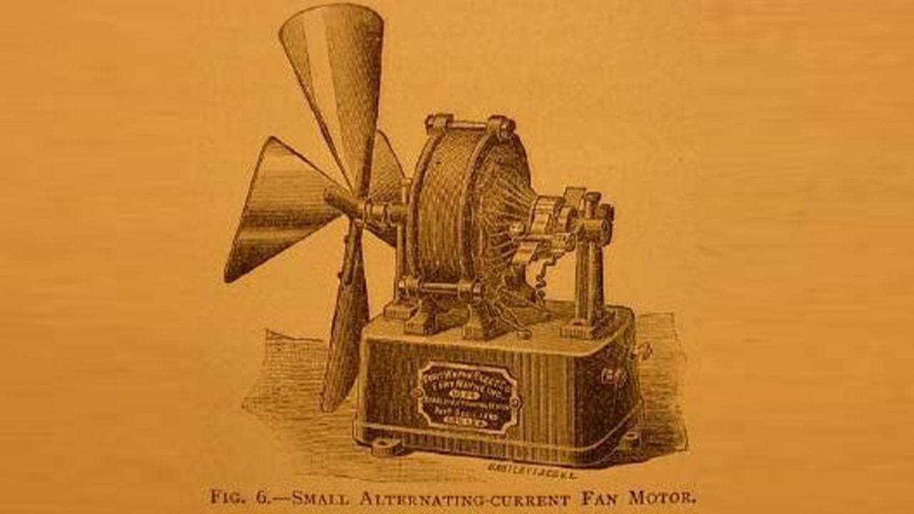 Schuyler Skaats Wheeler đã sử dụng ý tưởng của Nikola Tesla và Thomas Edison để phát triển chiếc quạt điện