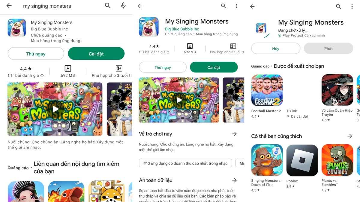 Cách tải My Singing Monsters trên điện thoại Android