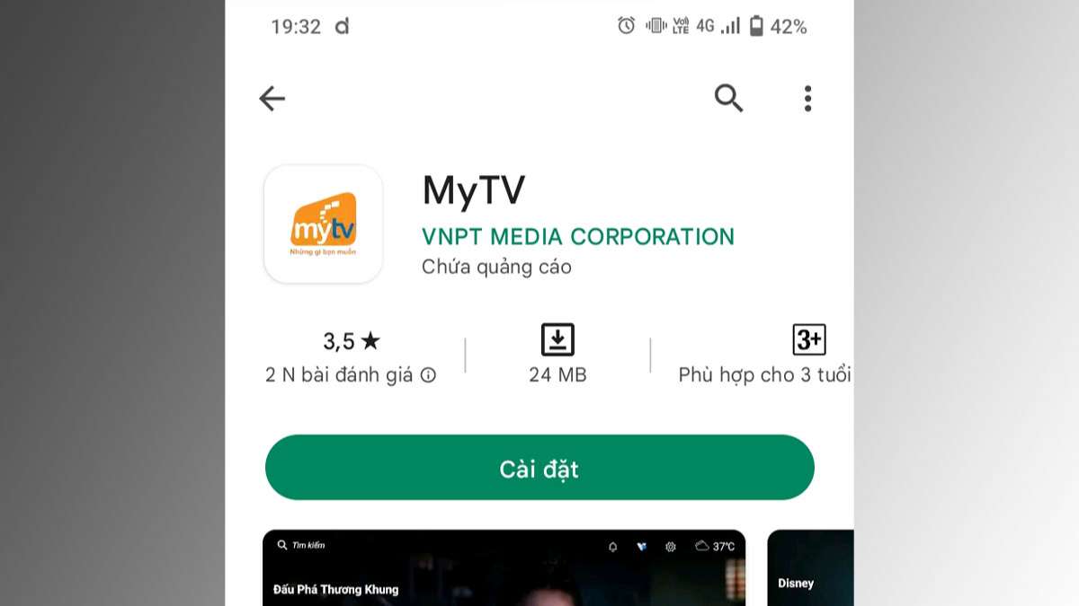 Cách tải MyTV trên Android bước 1