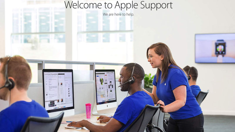 Apple có kênh hỗ trợ chăm sóc khách hàng riêng biệt 