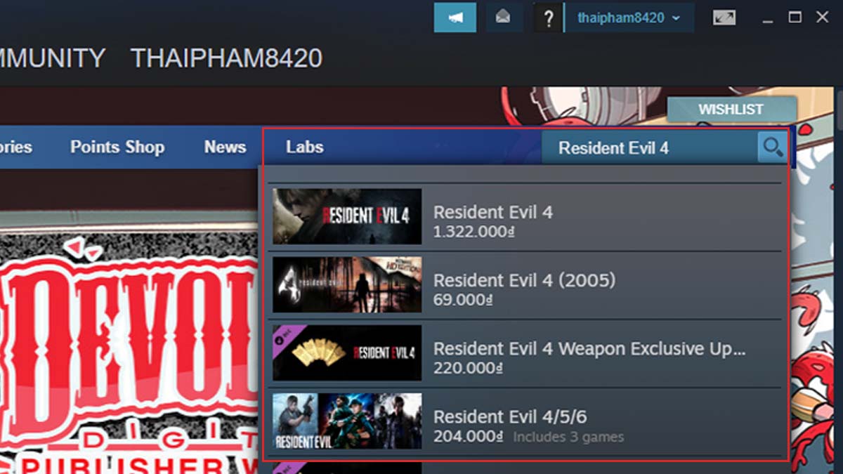 Cách tải Resident Evil 4 trên máy tính đơn giản bước 1