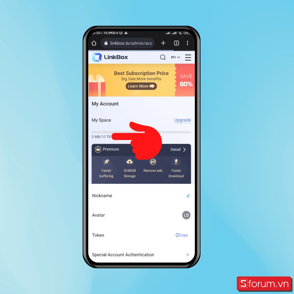 Cách sở hữu 10TB lưu trữ Linkbox.to miễn phí cực đơn giản - Bước 7