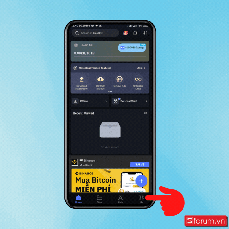 Cách đổi thông tin email và thêm mật khẩu - Bước 1