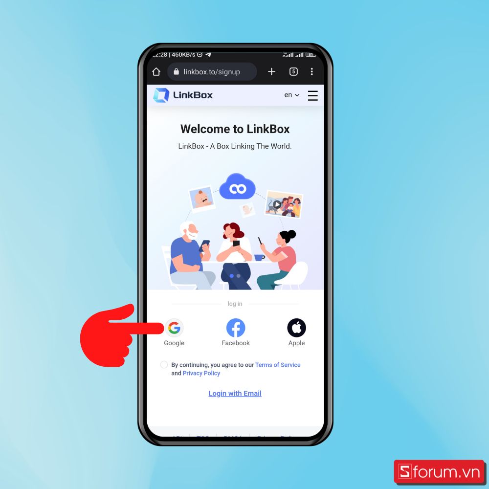 Cách sở hữu 10TB lưu trữ Linkbox.to miễn phí cực đơn giản - Bước 1