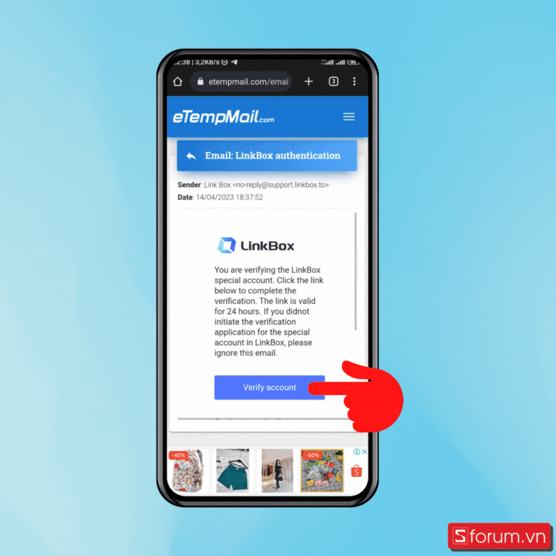 Cách sở hữu 10TB lưu trữ Linkbox.to miễn phí cực đơn giản - Bước 6