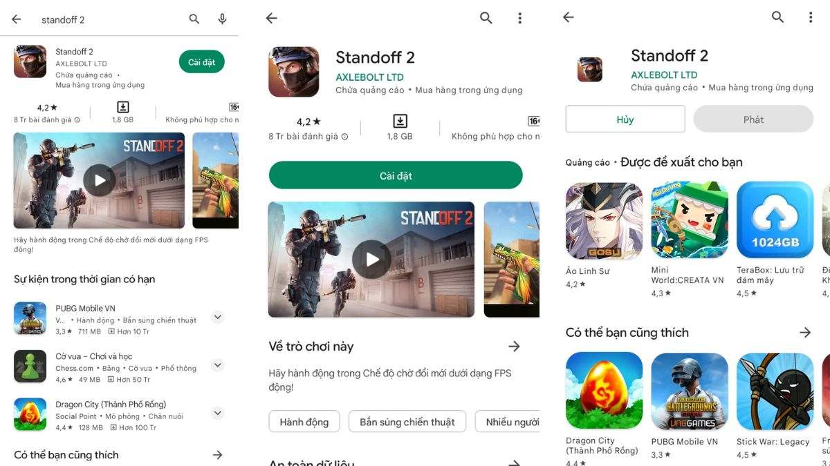 Cách tải Standoff 2 trên điện thoại Android