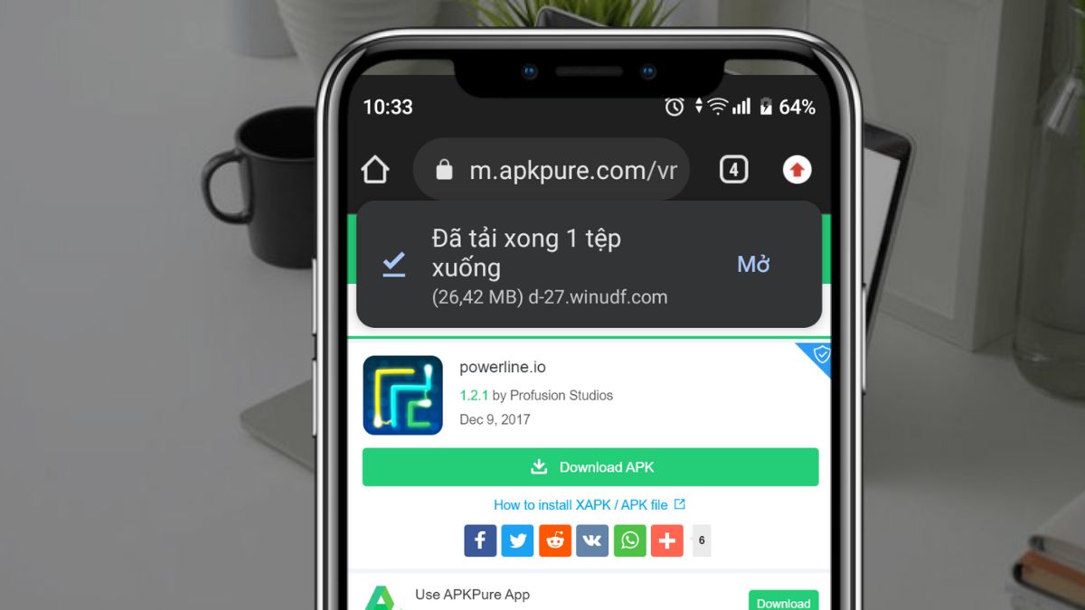 Cách tải Powerline io trên điện thoại Android bước 2