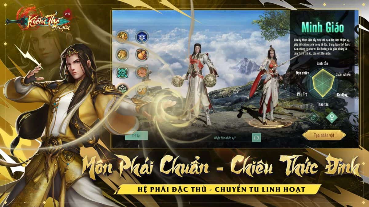 Tính năng nổi bật của game Kiếm Thế Origin VNG