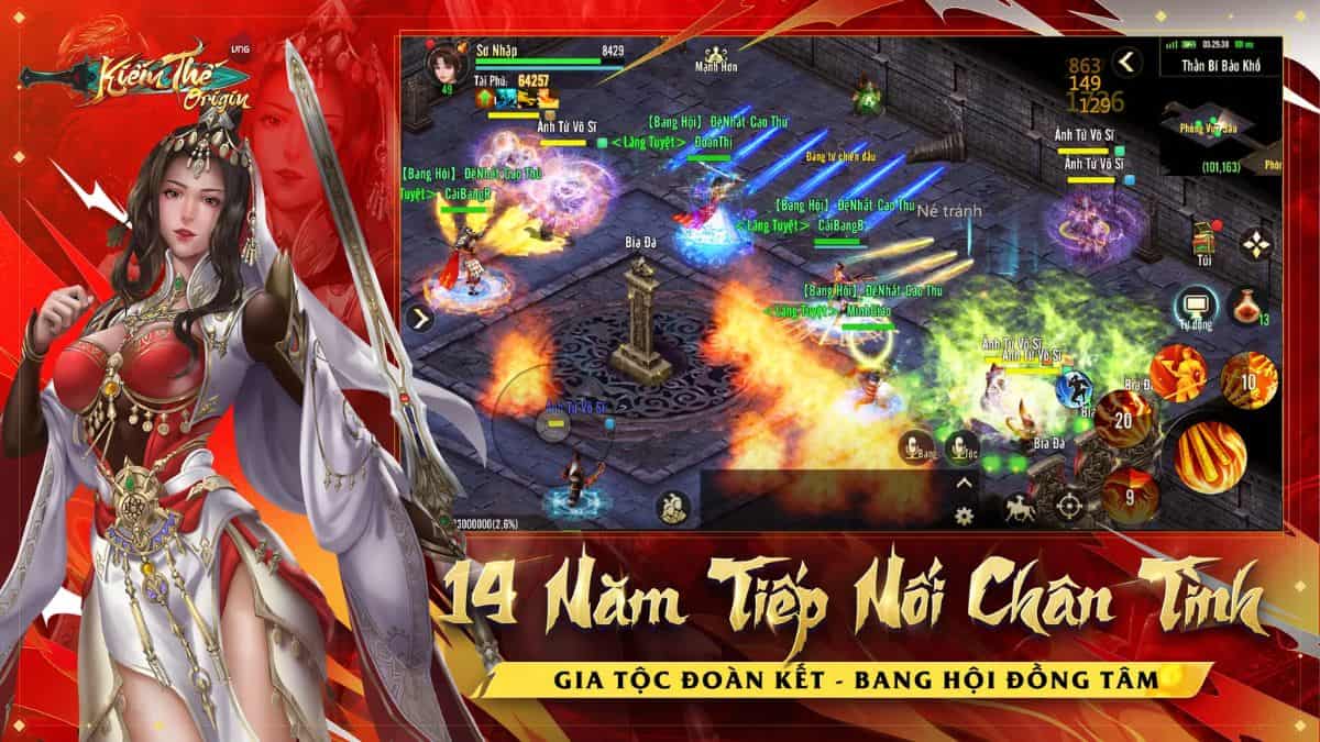 chế độ gia tộc và bang hội của game Kiếm Thế Origin vẫn được giữ nguyên
