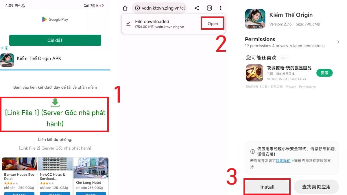 Cách tải Kiếm Thế Origin APK trên Android