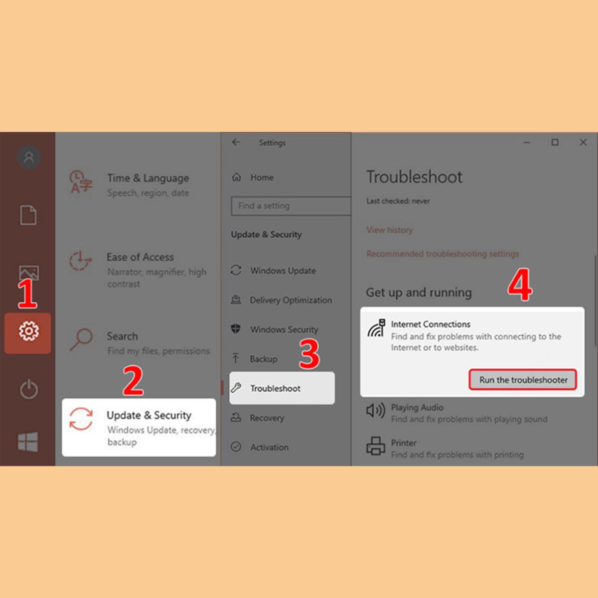 Sửa các lỗi trên hệ thống Troubleshoot