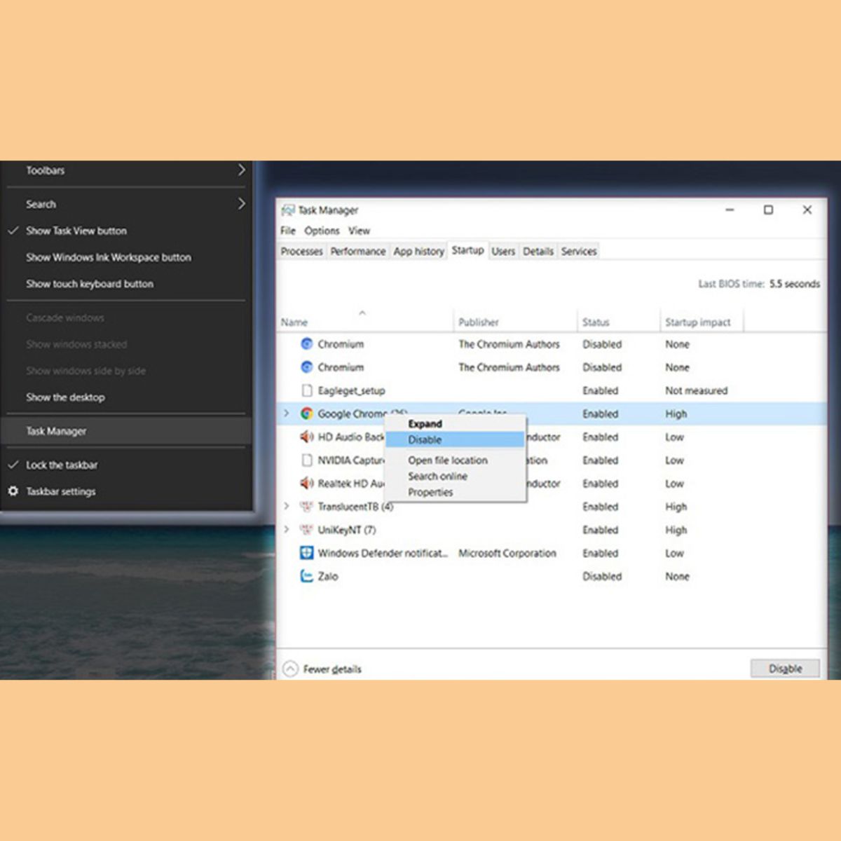 Check các chương trình Startup