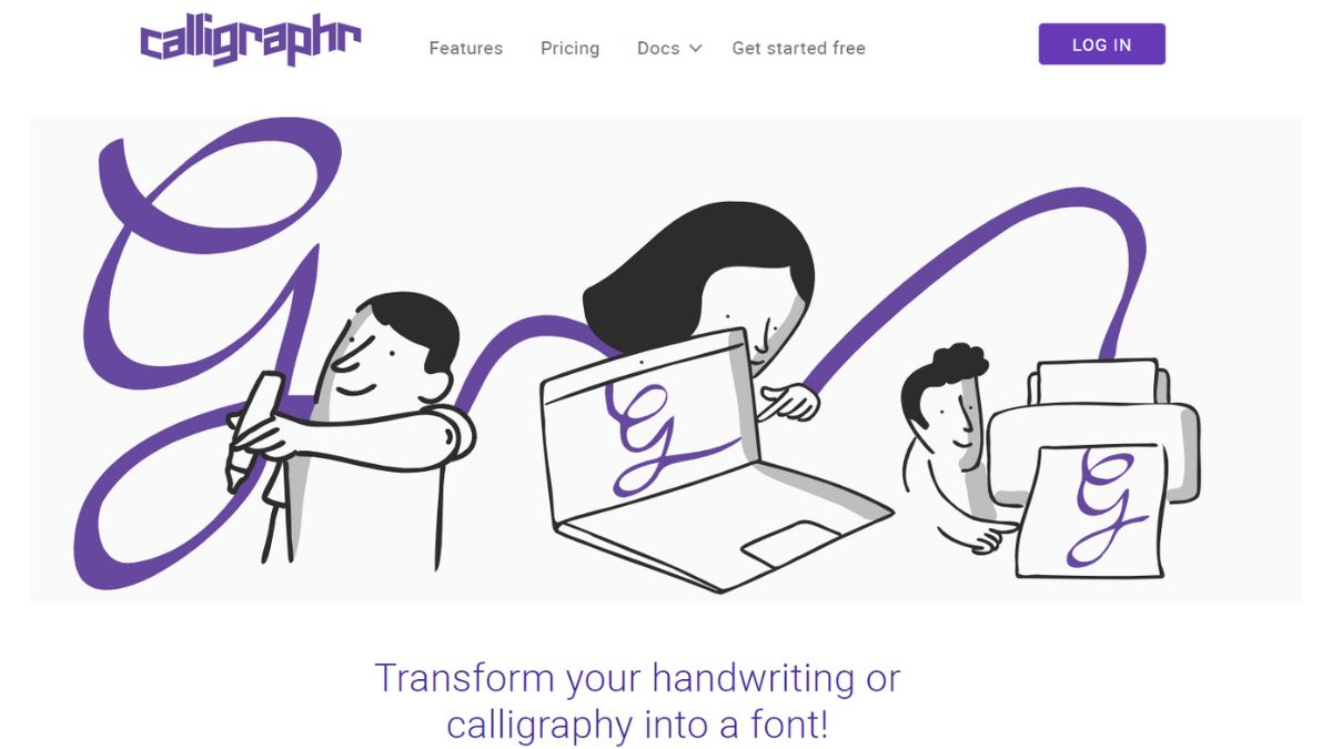 Calligraphr.com tạo chữ đẹp