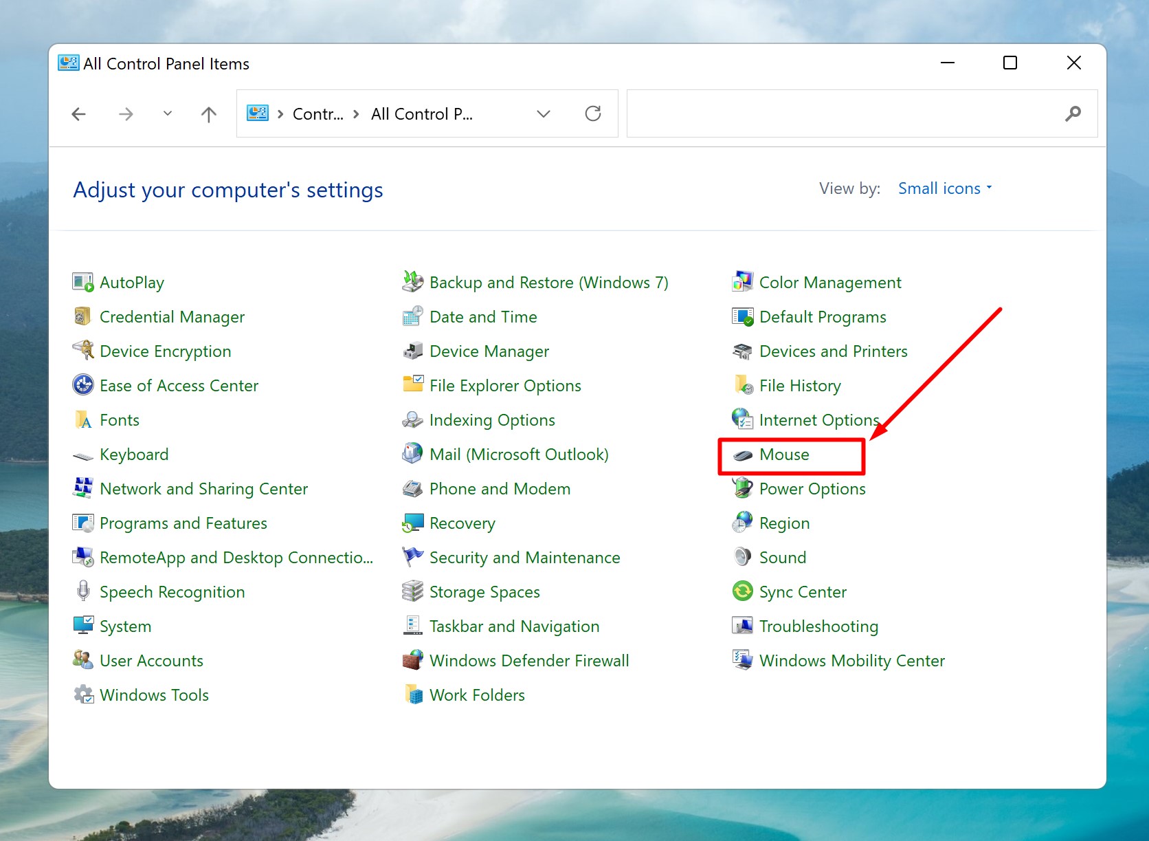 Thay đổi biểu tượng chuột ở trên Windows 2