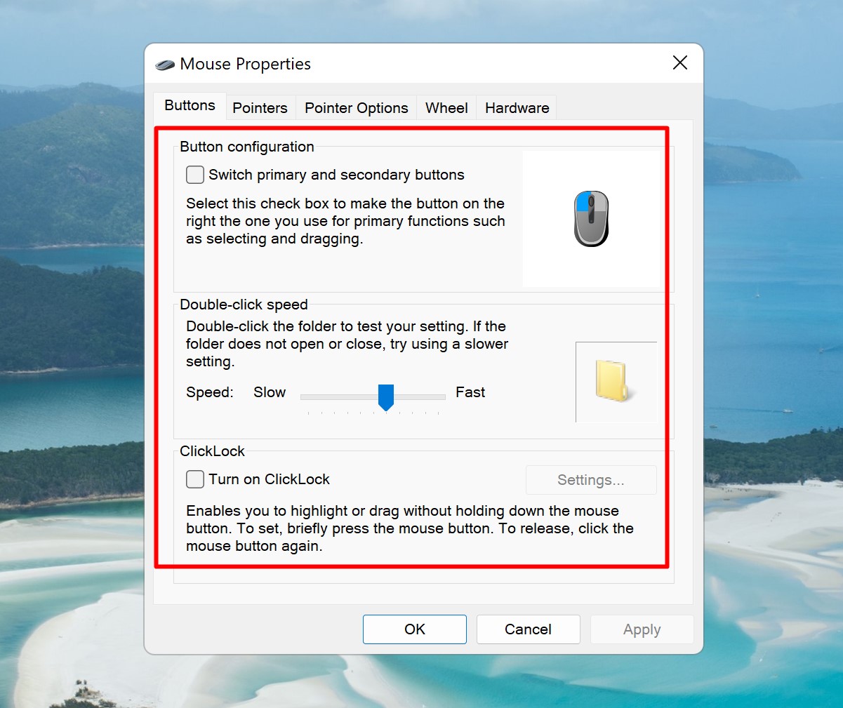 Thay đổi biểu tượng chuột ở trên Windows 3