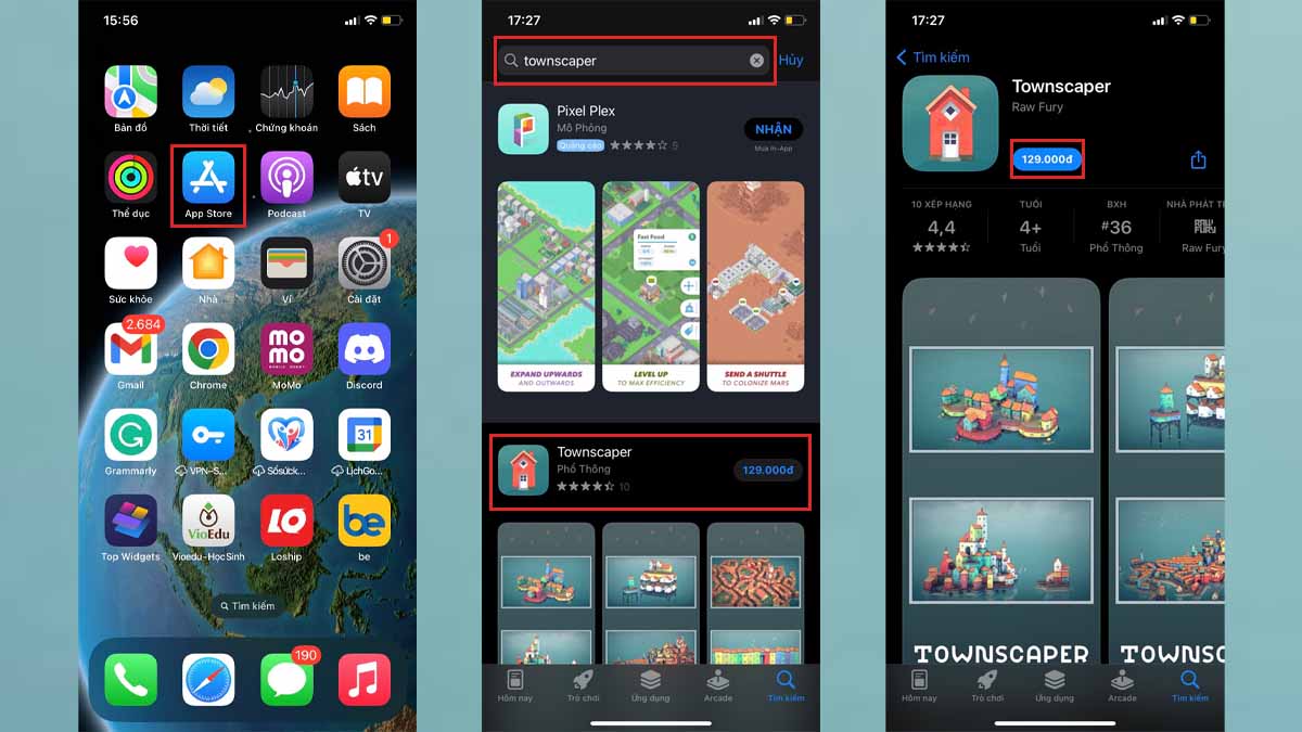 Cách tải Townscaper trên điện thoại Android