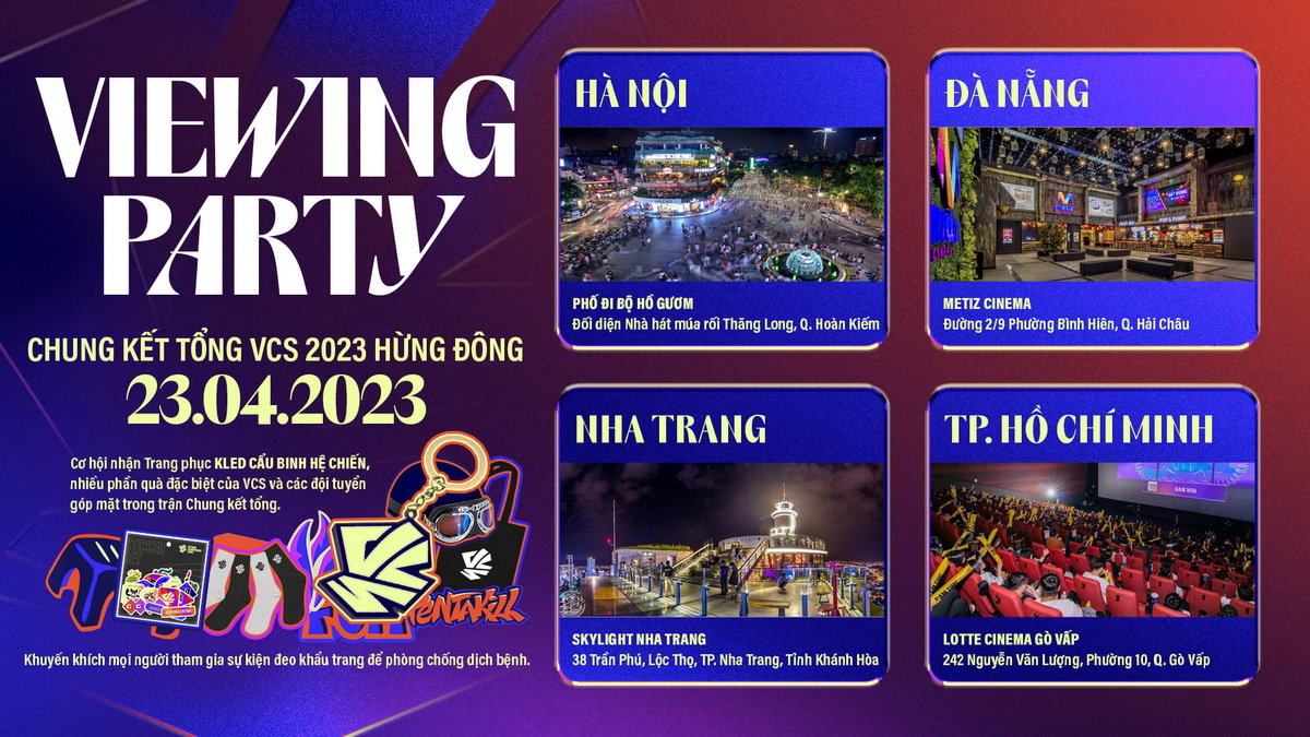 Fan LMHT, đừng bỏ lỡ ngày hội Viewing Party của giải đấu VCS 2023!