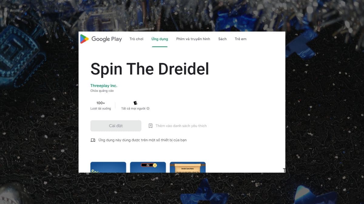 Cách tải Con quay dreidel trên điện thoại