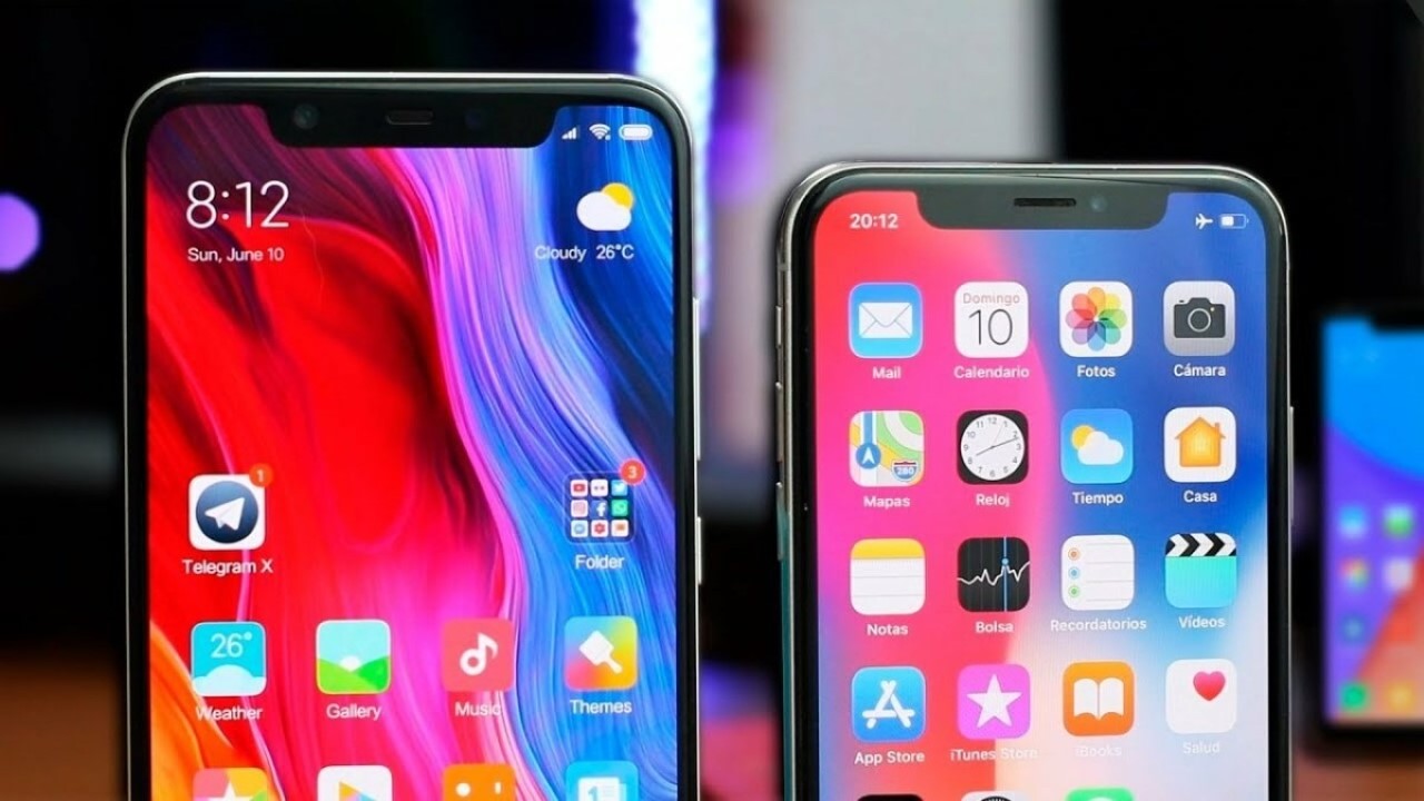 Xiaomi Mi 8 với thiết kế tai thỏ không khác gì Apple