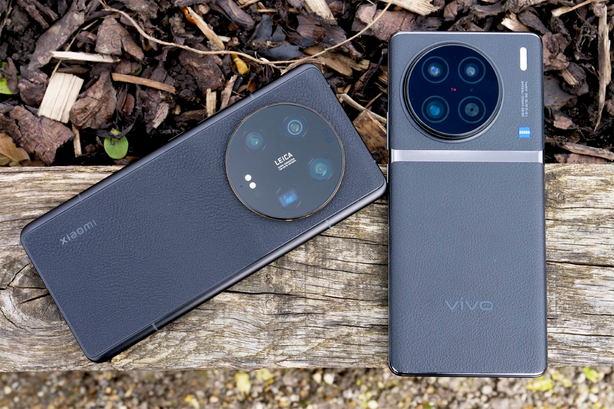 Xiaomi 13 Ultra bên trái và vivo X90 Pro bên phải