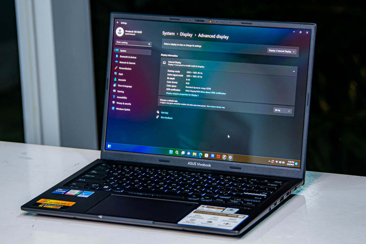 Vivobook 14X/15X OLED được trang bị Intel Core H-series lên đến core i9 cùng mức TPD cao nhất 70W