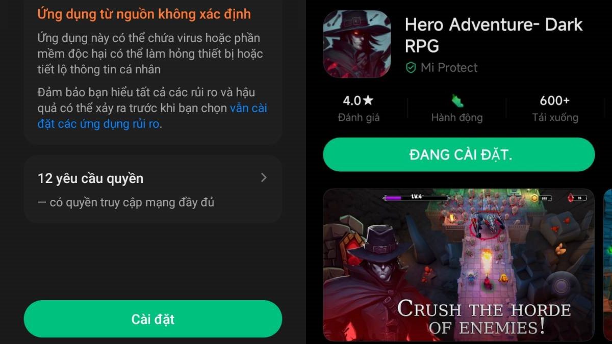 Cách tải Hero Adventure APK trên Android bước 3