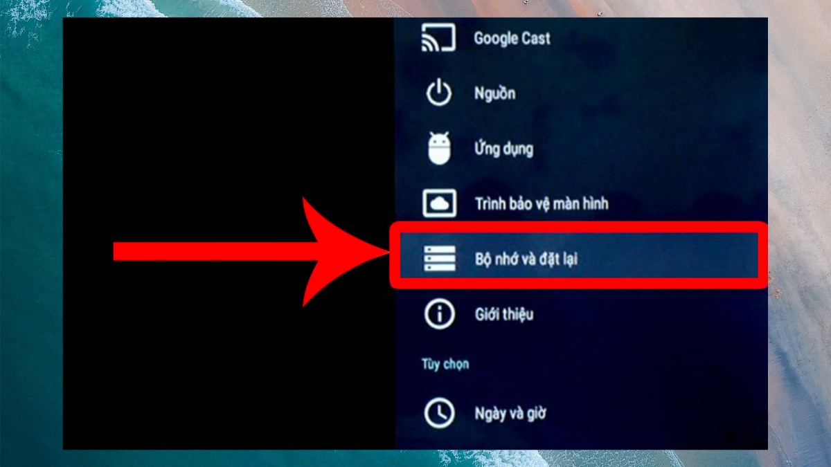 Khôi phục cài đặt gốc cho tivi TCL hệ điều hành Android 2