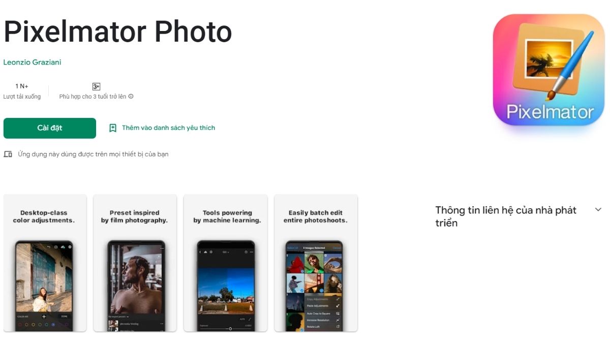 Ứng dụng xóa người Pixelmator
