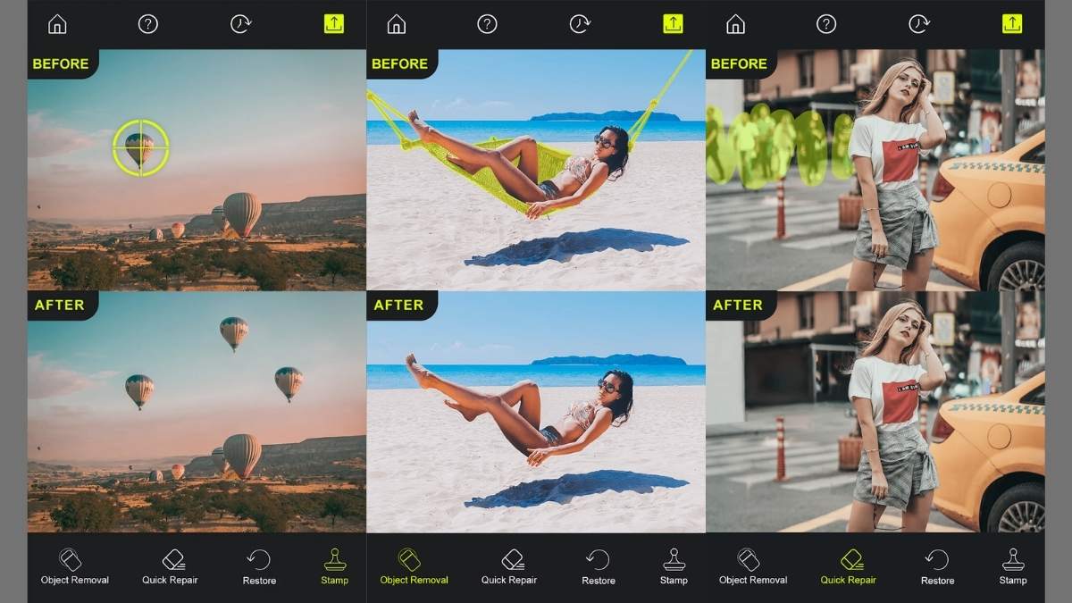 Tỉnh năng xóa người, xóa vật thể của Photo Retouch